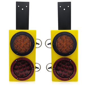 TowBrite 12" Vertical Outrigger Wireless Tow Light Set with Strobe (Lithium)