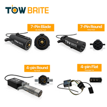 Load image into Gallery viewer, TowBrite 12&quot; Outrigger Wireless Tow Light Set with Strobe (Lithium)