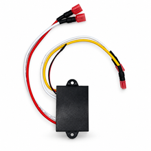 Load image into Gallery viewer, TowBrite heavy duty 12.6 V charge controller, back view with wiring and connectors