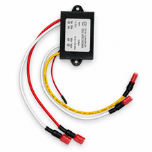 Load image into Gallery viewer, TowBrite heavy duty 12.6 V charge controller, front label view with wiring and connectors